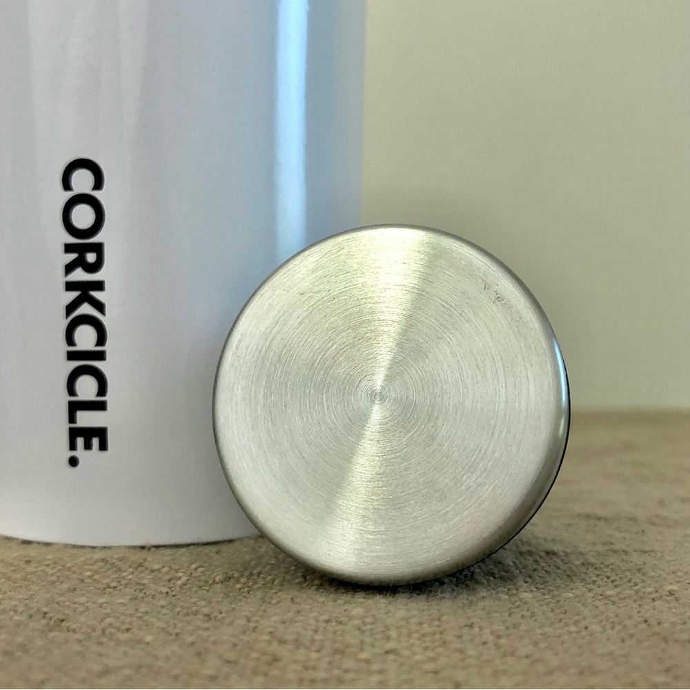 Corkcicle Black White Silver Water Bottle Canteen Cold Hot 16oz Triple Insulated - Picture 13 of 16